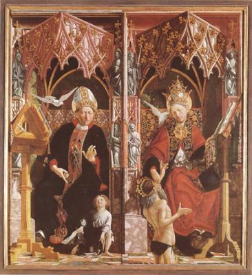 St Augustine and St Gregory (mk08), PACHER, Michael